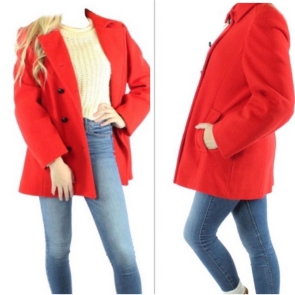 Vintage Authentic Mackintosh Wool Pea Coat Womens Size 10